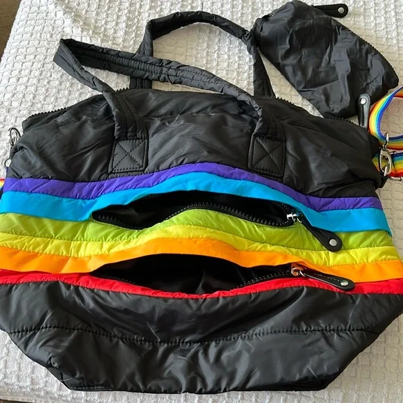 Sondra Roberts Squared pocket book with pride rainbow 🌈 strap. - Picture 2 of 4